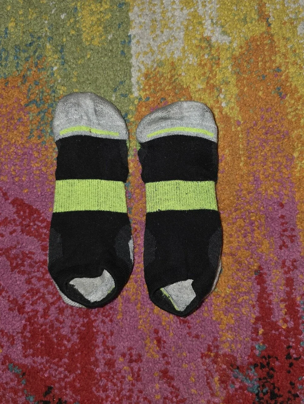 Well Worn Women's Socks Well Loved Absorbent Low-cut Zone Pro 8 Black Lime Green